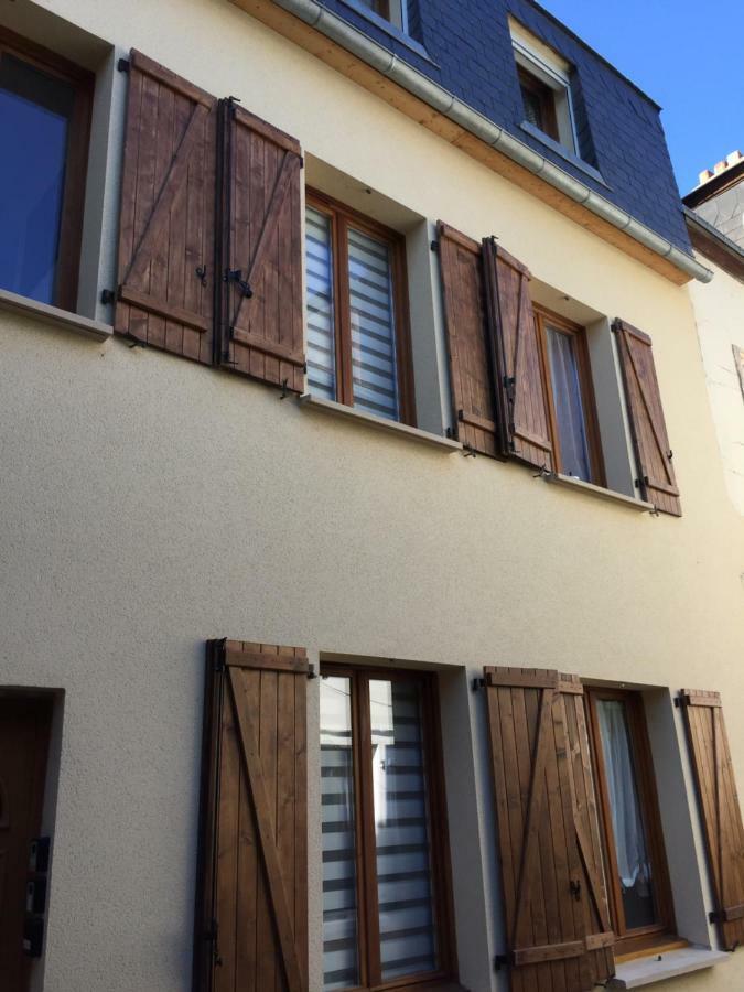 Appartement Cinema Video-Projecteur Et Garage Honfleur Luaran gambar